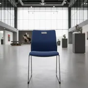 Аренда Стул ИЗО синий из ткани хром в Mantera Supreme — ART SPACE