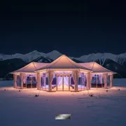 Аренда Шатер пагода 25х15 м для конференций в Поляна 1389 Отель и Спа — ART SPACE