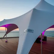 Аренда Тент натяжной стрейч 8х10 м в Imeretinskiy Hotel — ART SPACE