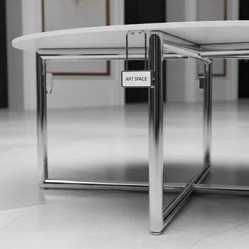 Аренда Журнальный стол silver & white в гранд-отеле «Жемчужина» — ART SPACE