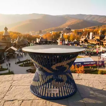 Аренда Стол с оплетением Lumina в этно-парке «Моя Россия» — ART SPACE
