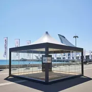 Аренда Шатер квадратный QBox Fisso на Имеретинской набережной — ART SPACE