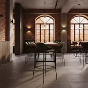 Аренда Стул барный Hitek Black в ресторане «La Terrazza» — ART SPACE