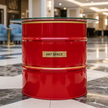 Аренда Стол журнальный из бочки красный в Grand Karat Sochi — ART SPACE