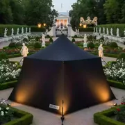 Аренда Шатер Кайт 8х8 черный в усадьбе Голицына — ART SPACE