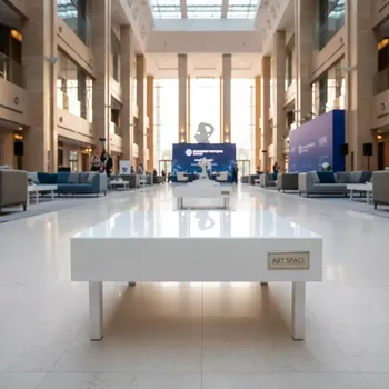 Аренда Стол журнальный Vitshe White 50х50 в Pullman Sochi Centre — ART SPACE