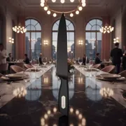 Аренда Нож закусочный черный Sapporo 200 мм в ресторане «Brunello» — ART SPACE