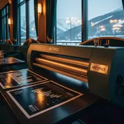 Аренда Ламинирование изображений в ресторане «Высота 5642» — ART SPACE