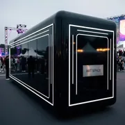 Аренда Шатер Кайт 4х4 черный на территории Морпорта Сочи — ART SPACE