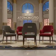 Аренда Стул Франк ПМ серый красный в банкетном зале «Дельфин» — ART SPACE