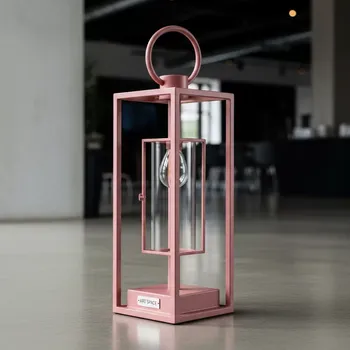 Аренда Фонарь розовый металлический в МФК «Горный» — ART SPACE