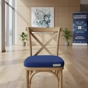 Аренда Подушка для стула Кроссбэк 3 см синяя в комплексе Sea Galaxy — ART SPACE