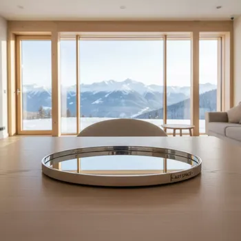 Аренда Поднос зеркальный овальный 42 см в Golden Tulip Rosa Khutor — ART SPACE