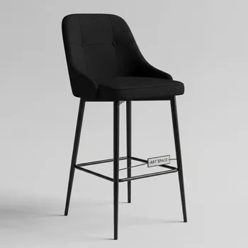 Аренда Барный стул черный Button Black в пляжном клубе Del Mar — ART SPACE