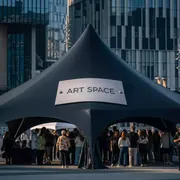 Аренда Пагода черная 5х10 м в Сириус Арене — ART SPACE