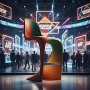 Аренда Стул пластиковый барный в ледовом дворце «Роза Хутор» — ART SPACE