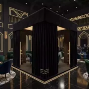 Аренда Пагода черная с мягкими стенками 5х15 м в ресторане «Магадан» — ART SPACE