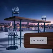 Аренда Стол барный деревянный Sorrento на парусной регате (Сочи) — ART SPACE