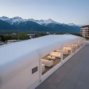 Аренда Тент Кайт 4х24 белый в Sochi Marriott Krasnaya Polyana — ART SPACE