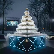 Аренда Пирамида из шампанского 120 бокалов в парке «Ривьера» — ART SPACE