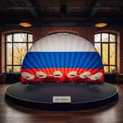 Аренда Сцена ракушка надувная триколор 9х4,5х4,5 м в ресторане «La Terrazza» — ART SPACE