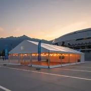 Аренда Шатер двускатный 20х25 м на арене «Фишт» — ART SPACE