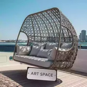 Аренда Диван качели Bitta плетеный на VIP-яхте (Имеретинский порт) — ART SPACE