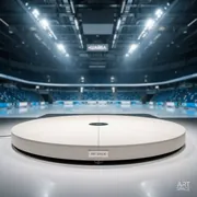 Аренда Подиум поворотный круглый 4 метра в ледовой арене «Шайба» — ART SPACE