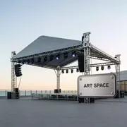 Аренда Сцена односкатная 20х14 металлик в отеле Radisson Lazurnaya — ART SPACE