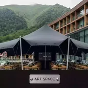 Аренда Тент Кайт 4х24 черный в Golden Tulip Rosa Khutor — ART SPACE