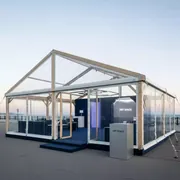 Аренда Шатер деревянный прозрачный 8х8 на Имеретинской набережной — ART SPACE