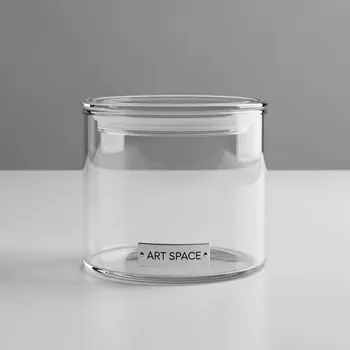 Аренда Банка стеклянная с крышкой D 7,5 см H 13 см в санатории «Сочи» — ART SPACE