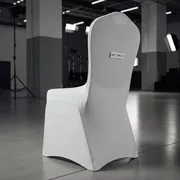 Аренда Чехол на стул банкетный белый на Медальной площади — ART SPACE