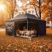 Аренда Тент быстровозводимый черный 4х8 в санатории «Металлург» — ART SPACE