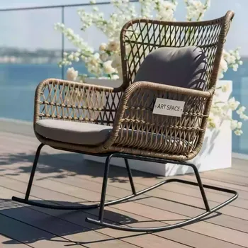 Аренда Кресло качалка плетеное с подушкой Ludo в City Park Hotel Sochi — ART SPACE
