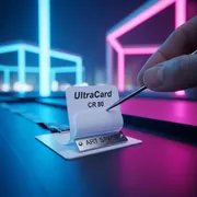 Аренда Наклейка самоклеящаяся UltraCard CR 80 82266 белая на Имеретинской набережной — ART SPACE