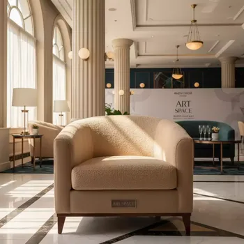Аренда Кресло Шангрила шенилл Art Deco Ivori велюр Teddy 035 в Mercure Сочи Центр — ART SPACE