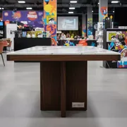 Аренда Стол CA Wenge Statuario MN01 80х80 дерево венге в ресторане «Баран-Рапан» — ART SPACE