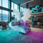 Аренда Крио пушка M61 Simulator CO2 Gatling Gun в Green Flow Hotel — ART SPACE