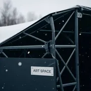 Аренда Шатер односкатный из ферм 4х3 м черный в Bridge Resort — ART SPACE