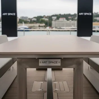 Аренда Обеденный стол кашемир Elan на VIP теплоходе (Морпорт Сочи) — ART SPACE