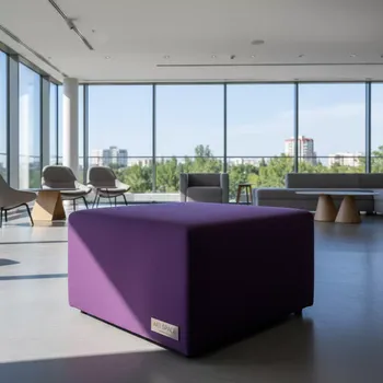 Аренда Пуфик куб фиолетовый Shape в City Park Hotel Sochi — ART SPACE