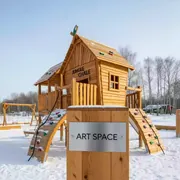 Аренда Площадка детская игровая Jungle Chalet с Climb Module Xtra в этно-парке «Моя Россия» — ART SPACE