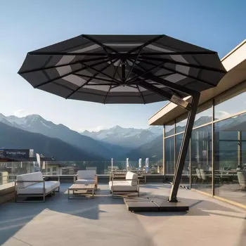 Аренда Зонт дизайнерский диаметр 3,3 м Kosmos Round в Golden Tulip Rosa Khutor — ART SPACE