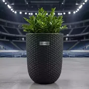 Аренда Кашпо для цветов Prosperplast Rato Tubus 15,5 7,5 л антрацит в Сириус Арене — ART SPACE