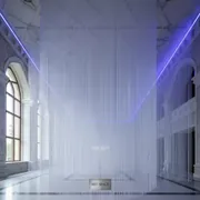Аренда Дождик полипропиленовый белый новогодний в отеле «Богатырь» — ART SPACE