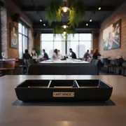Аренда Соусник Stone 3 секции черный 19х8 см в ресторане «Voda» — ART SPACE