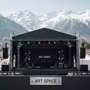 Аренда Сцена односкатная 10х8 черная в Sochi Marriott Krasnaya Polyana — ART SPACE