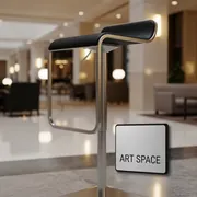 Аренда Стул барный Hi Tec черный из экокожи BK в отеле Hyatt Regency Sochi — ART SPACE