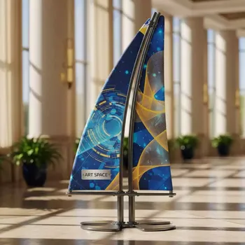 Аренда Стойка парус двойное основание в Golden Tulip Rosa Khutor — ART SPACE